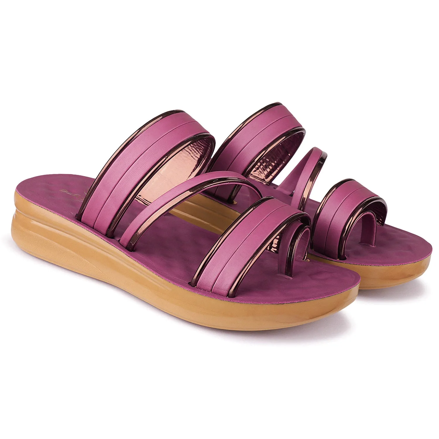 Slippers Good For Plantar Fasciitis Bersache Extra Soft Classic Casual with  Regular wear with Ultra Soft & Flexibility Technology Flip Flop For Women's/Girl's-(6162-Pink)