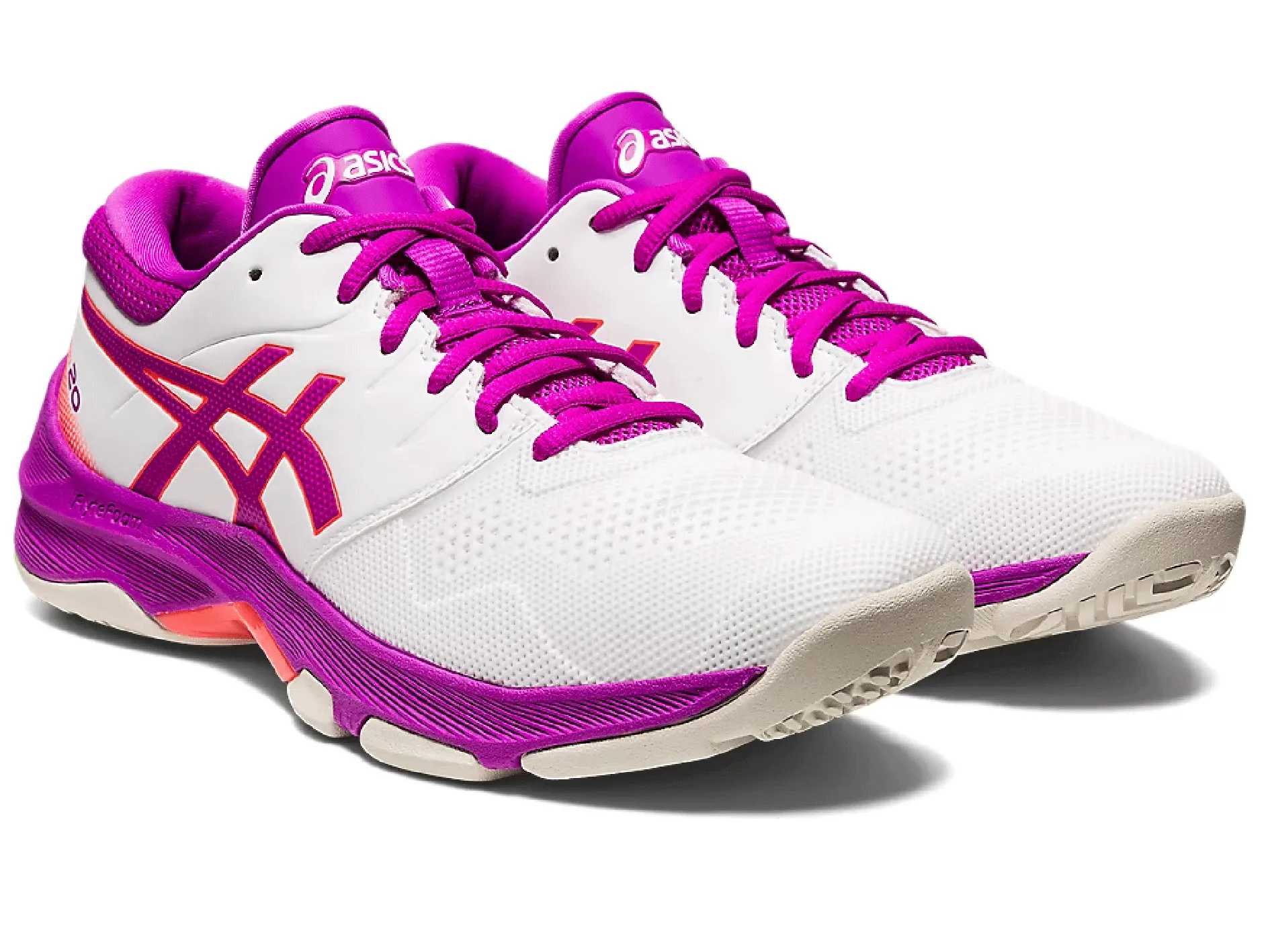 Asics Womens Gel Netburner 20 (D Width) <BR> 1072A039 105 Asics Shoes For Underpronation