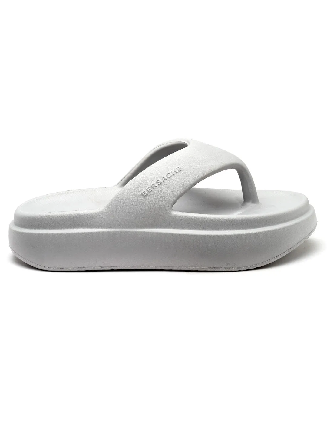 Bersache Extra Soft Classic Casual with  Regular wear with Ultra Soft & Flexibility Technology Flip Flop For women's/Girl's-(6108-White) House Shoes Vs Slippers