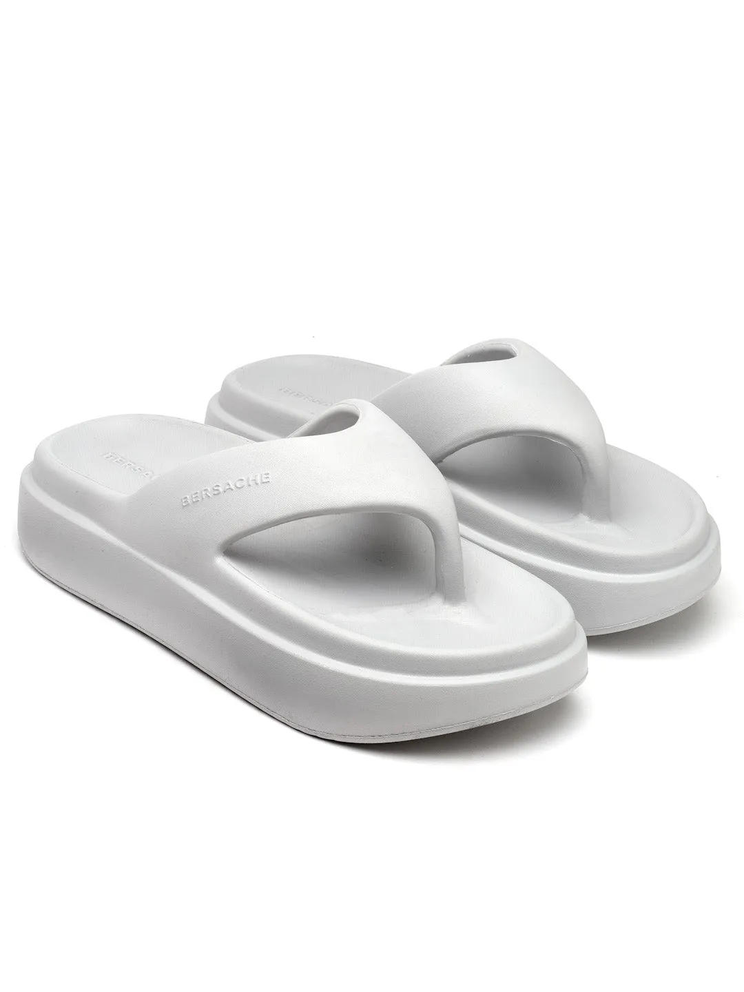 Mommy Slippers Bersache Extra Soft Classic Casual with  Regular wear with Ultra Soft & Flexibility Technology Flip Flop For women's/Girl's-(6108-White)