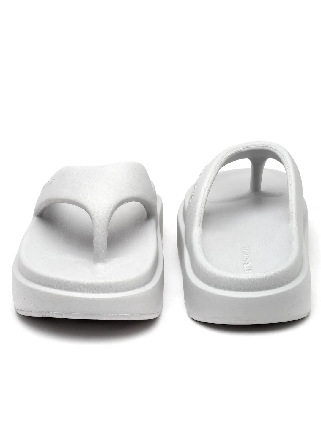 Comfy Slides Bersache Extra Soft Classic Casual with  Regular wear with Ultra Soft & Flexibility Technology Flip Flop For women's/Girl's-(6108-White)