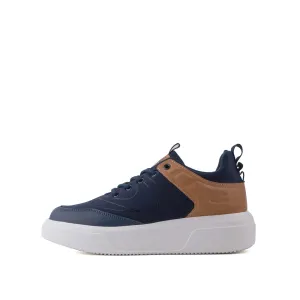 camel active Women Alex 2 Court-Sneakers  with slip-on comfort Panel Design Ladies Alex 2 -762302-YX01SV-43-NAVY Slip On Fashion Sneakers