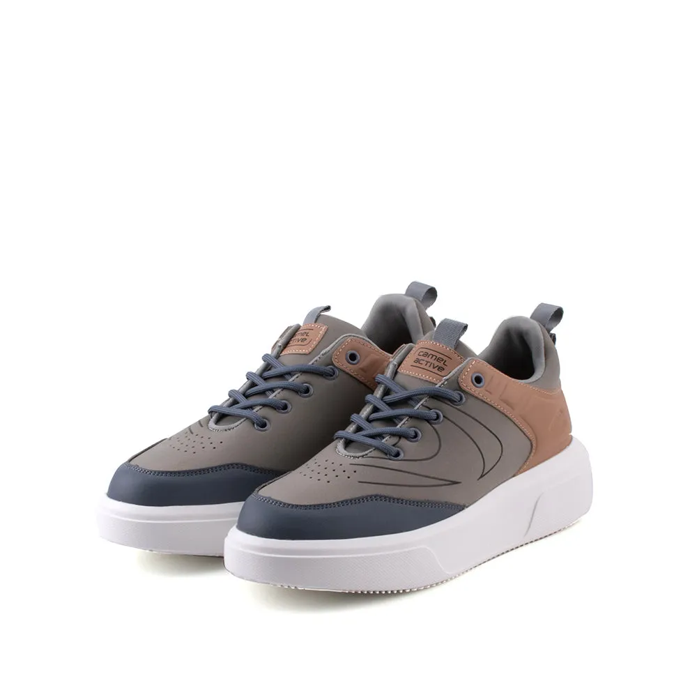 camel active Women Alex 2 Court-Sneakers  with slip-on comfort Panel Design Ladies Alex 2 -762302-YX01SV-6-KHAKI Sneakers With Heel