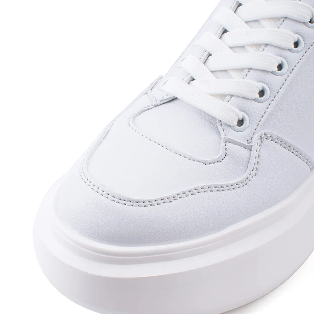 Hot Heat Sneakers camel active Women Court-Sneakers  with slip-on comfort Panel Design Ladies Eurica -762301-YX01SV-0-WHITE