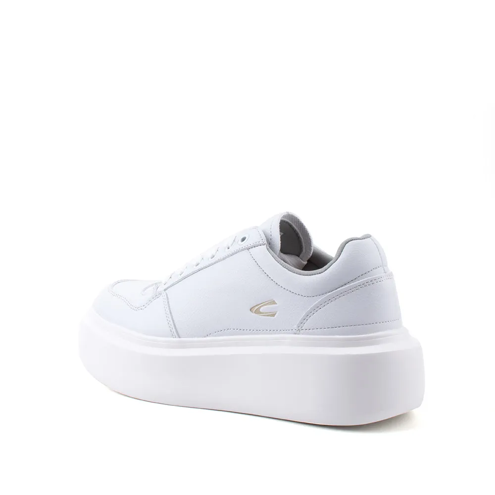 Balloon Sneakers camel active Women Court-Sneakers  with slip-on comfort Panel Design Ladies Eurica -762301-YX01SV-0-WHITE