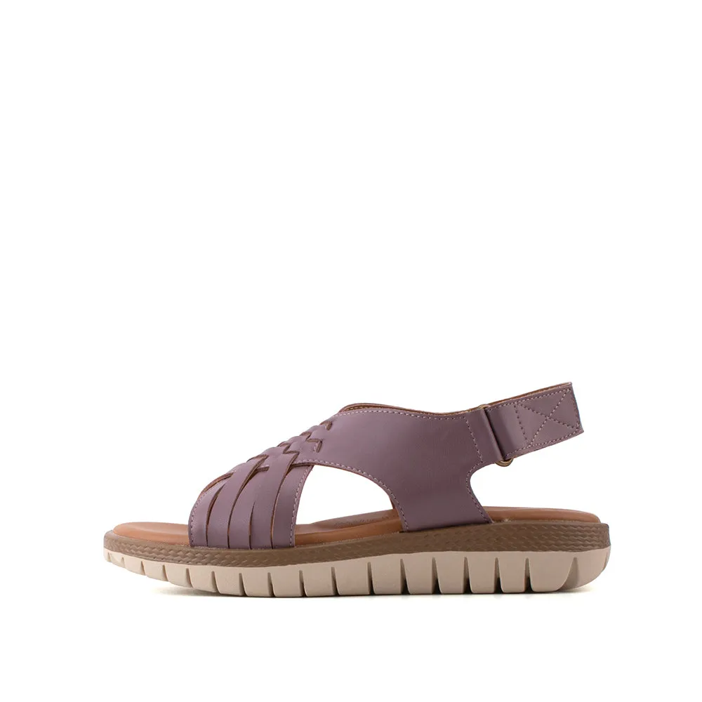 camel active Women Kalissa 3 Slip-On Sandals with slip-on comfort Panel Design Ladies Kalissa 3 -792204-DZ02SV-47-PURPLE Sandals Hotels Locations