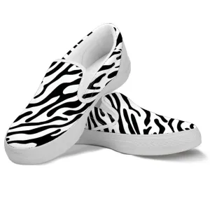 Slip On Steel Toe Work Shoes Zebra Stripe Women's Slip Ons
