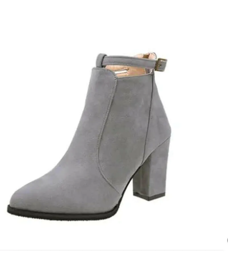 Formal Vs Casual Shoes Hot Women Shoes Winter Autumn Spring Casual Women High Heels Pumps Warm Ankle Boots Women Botas Shoes Mujer Zapatos Size34-39