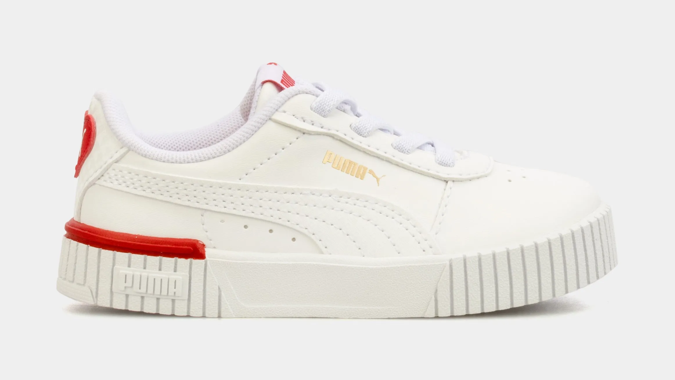 Asics Dance Shoes Carina 2.0 Red Thread Infant Toddler Lifestyle Shoes (White/Red)