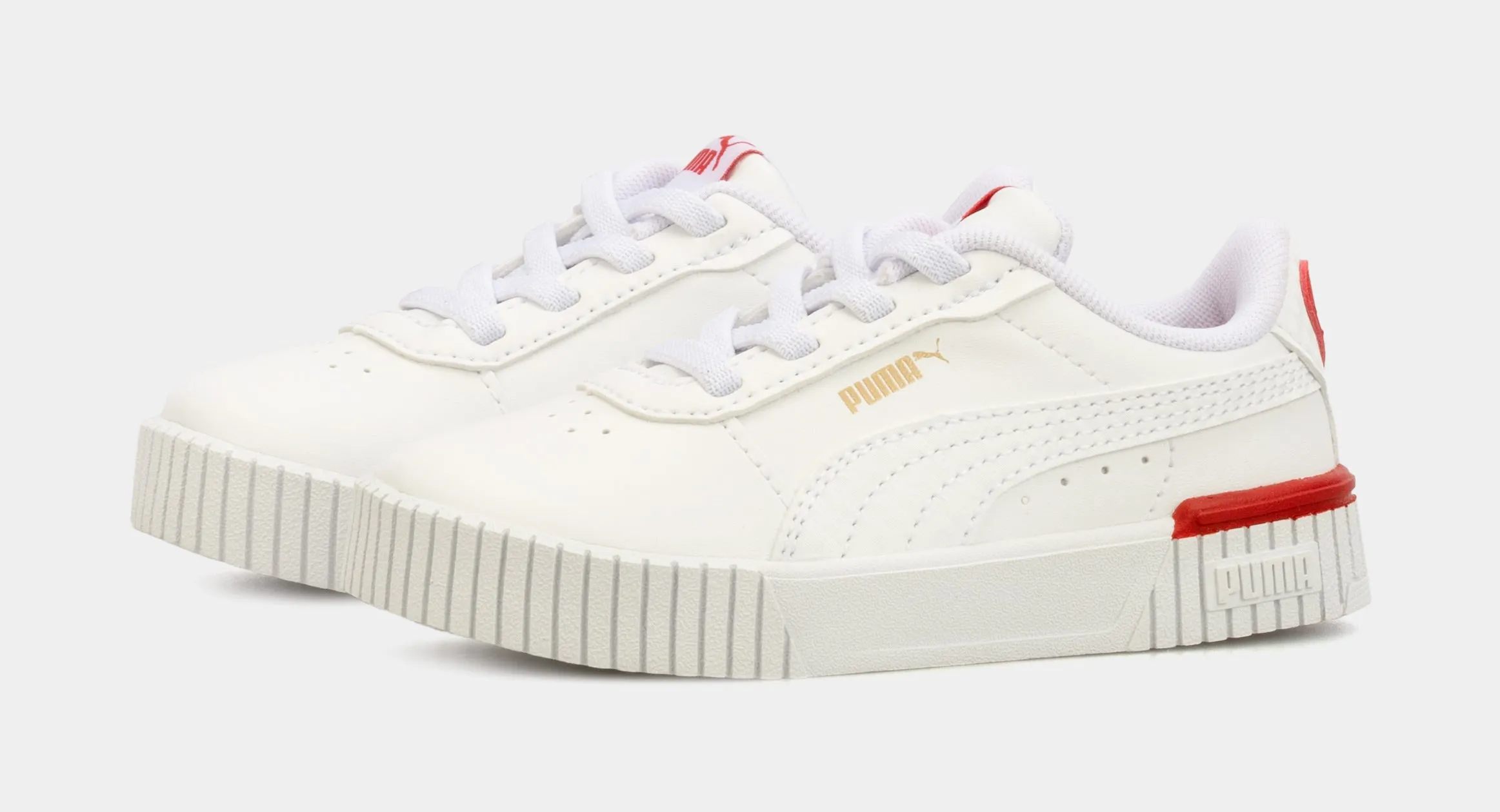 Asics Roadhawk Ff 2 Running Shoes Carina 2.0 Red Thread Infant Toddler Lifestyle Shoes (White/Red)