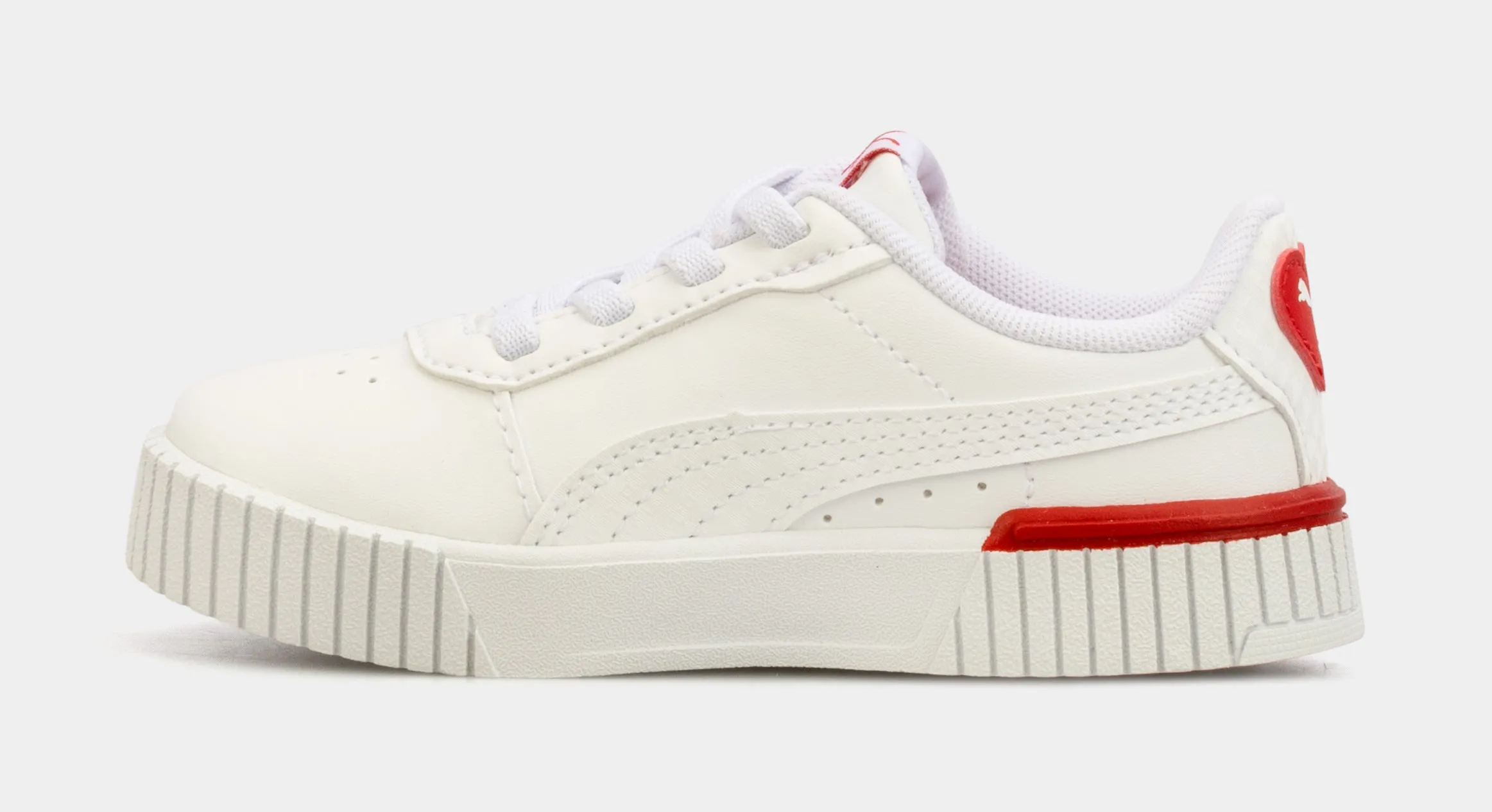 Carina 2.0 Red Thread Infant Toddler Lifestyle Shoes (White/Red) Asics Tactic Shoes