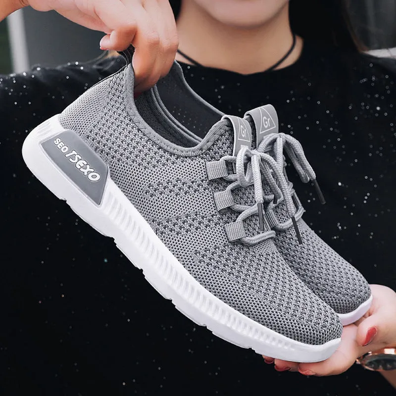 Casual Cross Strap Women Breathable Sneakers Court Sneakers