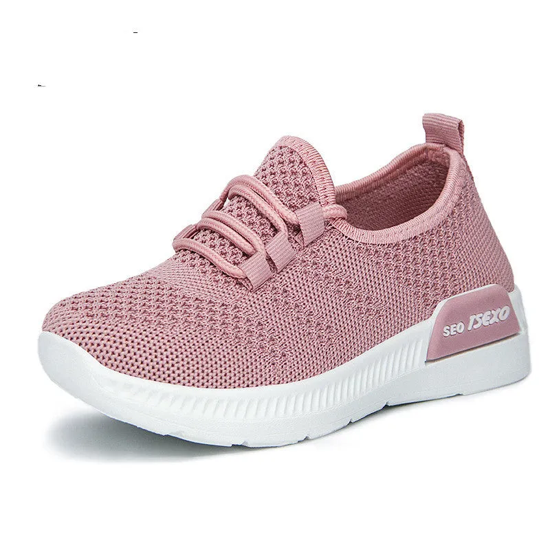 Used Sneakers Casual Cross Strap Women Breathable Sneakers