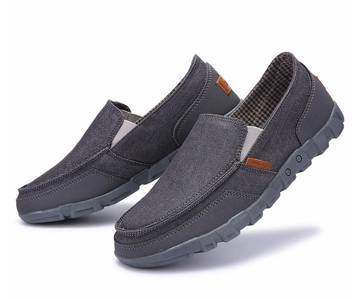 Bass Suede Loafers Casual Driving Loafers Slip on Canvas Shoes for Men | runandup