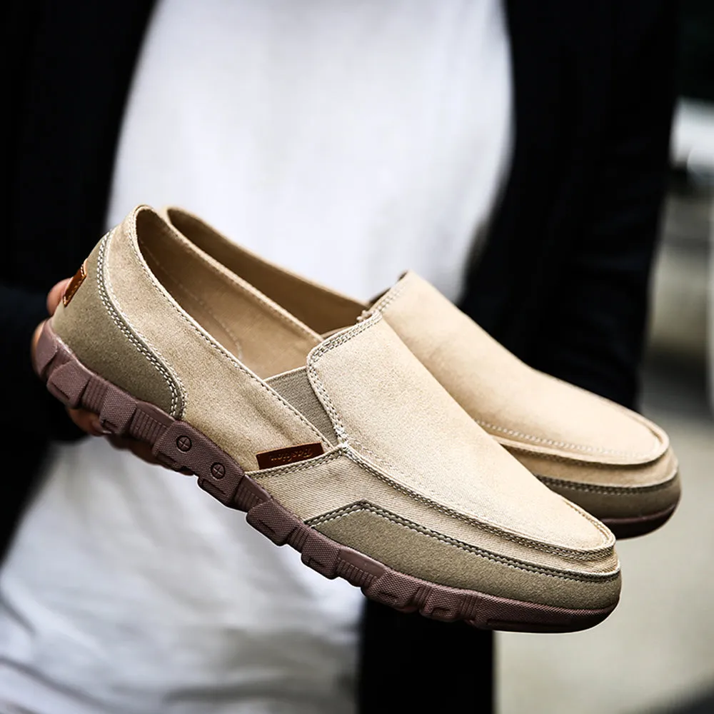 Casual Driving Loafers Slip on Canvas Shoes for Men | runandup Formal Shoes Loafers