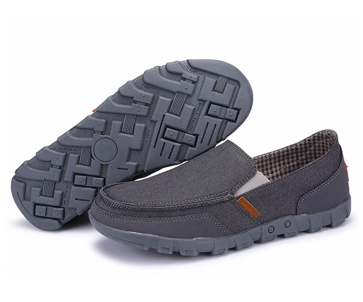 Casual Driving Loafers Slip on Canvas Shoes for Men | runandup Old Money Suede Loafers