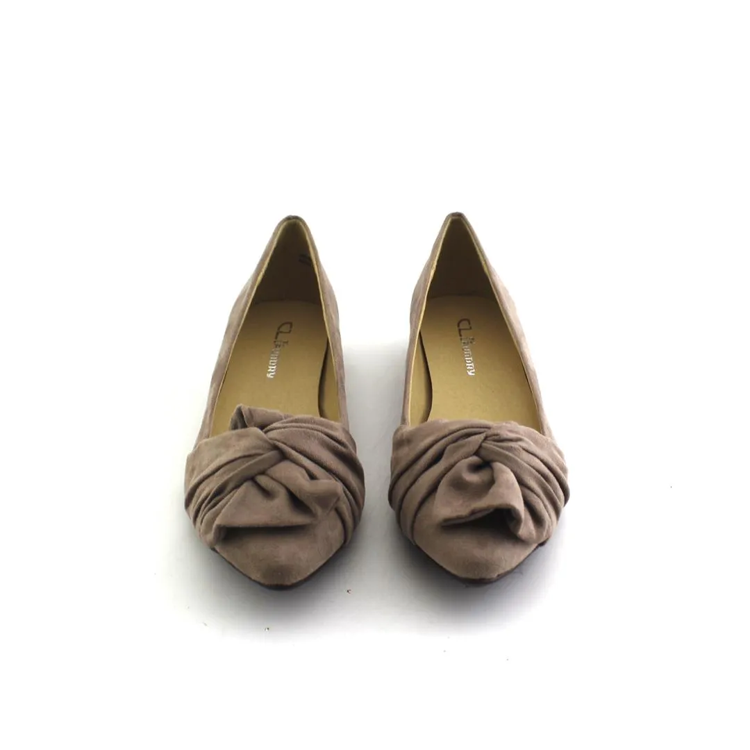 CHINESE LAUNDRY SUEDE PEBBLE TAUPE Chanel Slippers