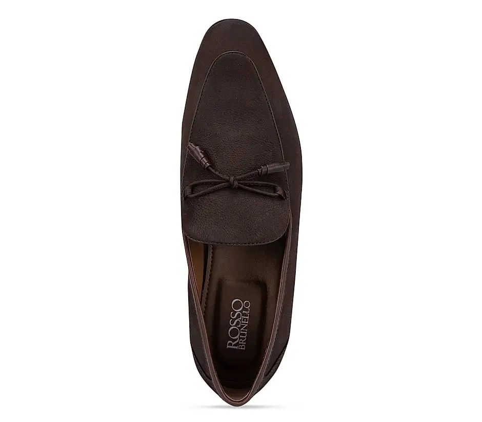 Lauren Ralph Lauren Loafers Coffee Textured Loafers With Bow Detail