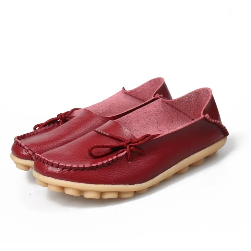 Casual Best Winter Shoes Women's Leather Loafers Moccasins