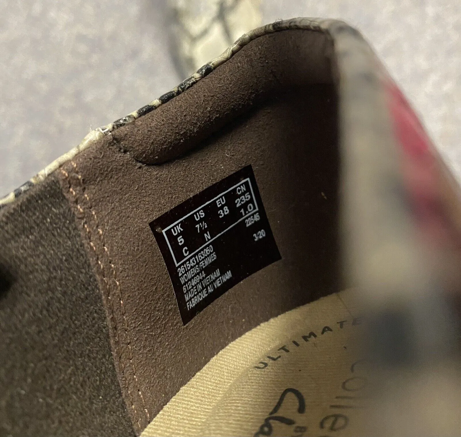 Multicolor Loafers Clarks Collection Womens Juliet Palm Taupe Snake Print Loafers Size 7.5