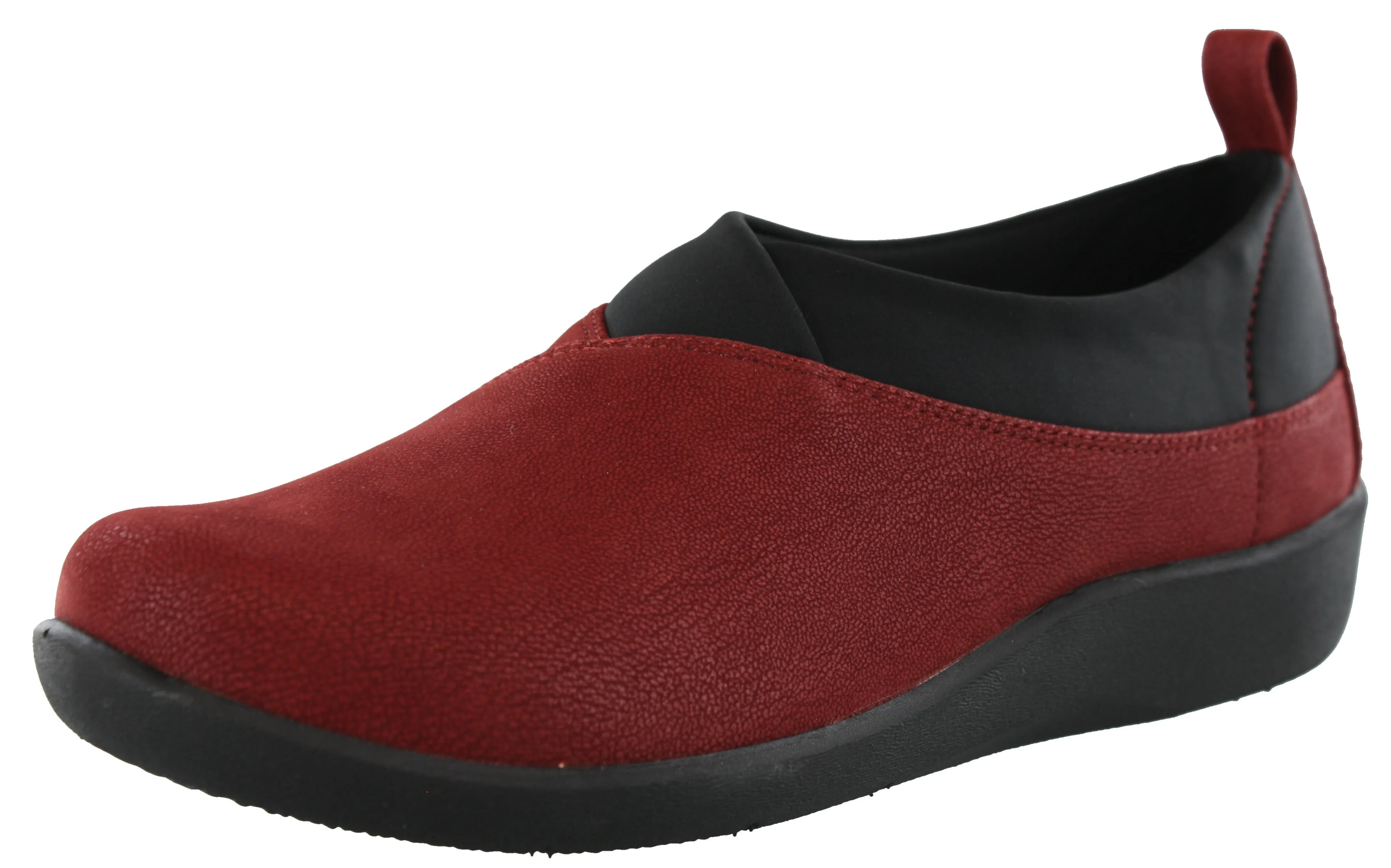 White Business Casual Shoes Clarks Women Sillian Greer Red Slip On Casual Shoes