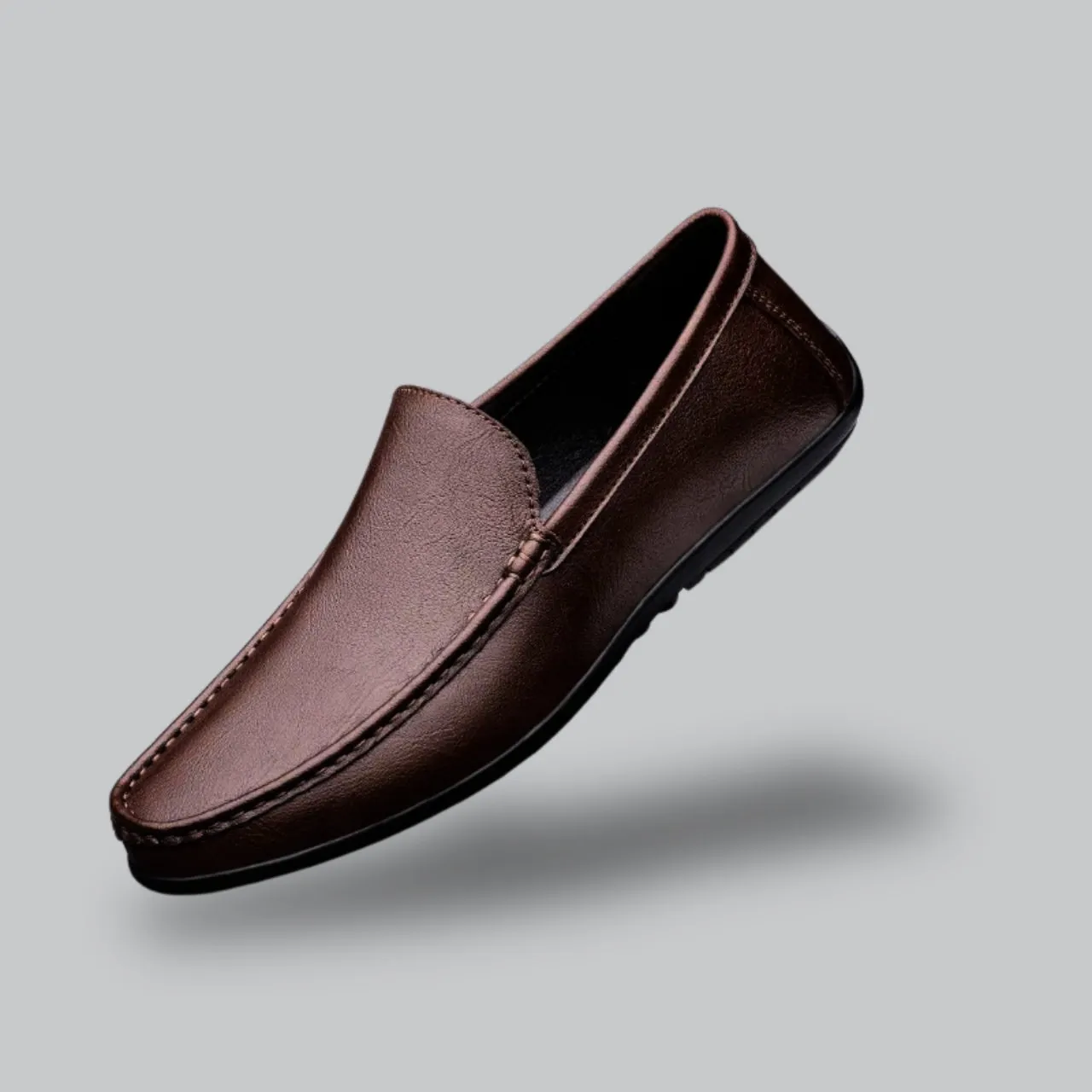 Casual Loafers With Jeans Classic Men's Slip-On Loafers with Smooth Finish