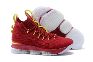 Asics Stable Running Shoes Nike Lebron XV 15 Red Yellow Men Shoes Sale Size US 7-12