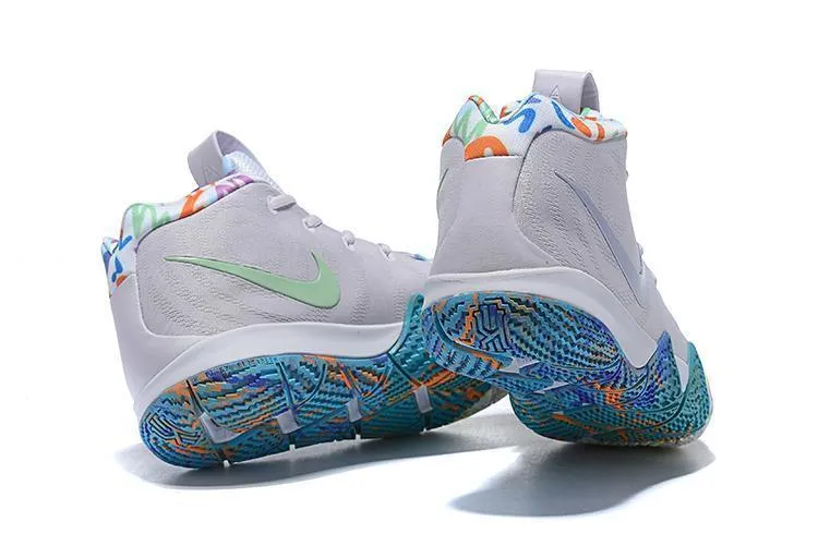 Nike Kyrie 4 White Men Basketball Shoes Sale Size US 7-12 Asics Neon Shoes