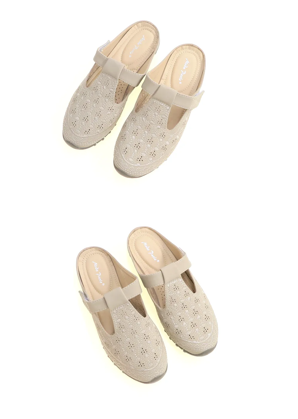 Reyes Slip On Mary Jane Ballet Flats Moda Paolo Women Slip-Ons Flats In 2 Colours (34916T)