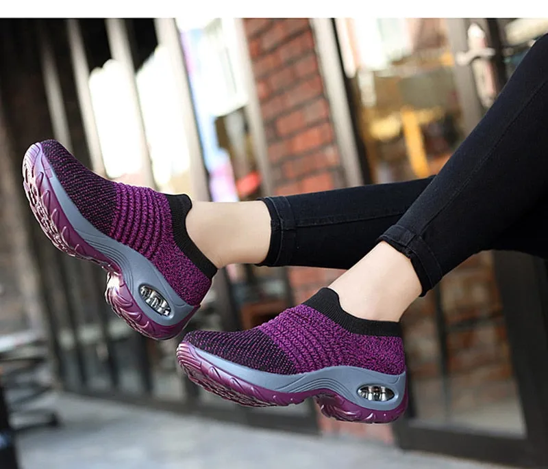 Women Sneakers Thick Bottom Wedge Shoes Women's Casual Shoes