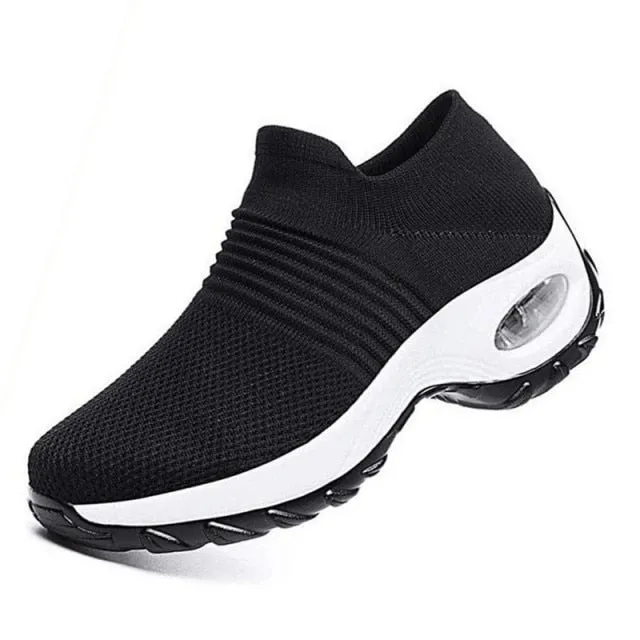 Casual Mom Shoes Women Sneakers Thick Bottom Wedge Shoes