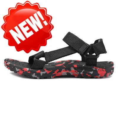 Shoe Insoles Flat Feet Summer Men Sandals Gladiator Beach Shoes Male Camouflage Slippers Sport Water Flip Flops Sandalia Masculina Zapatos De Hombre