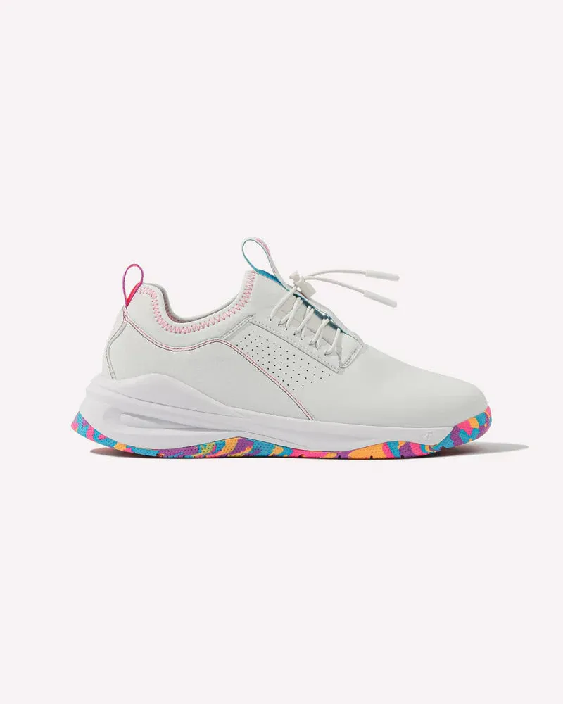 Casual Dress Walking Shoes Clove - Women's -Aero's Shoes - Limited Edition - White / Sunset Pop