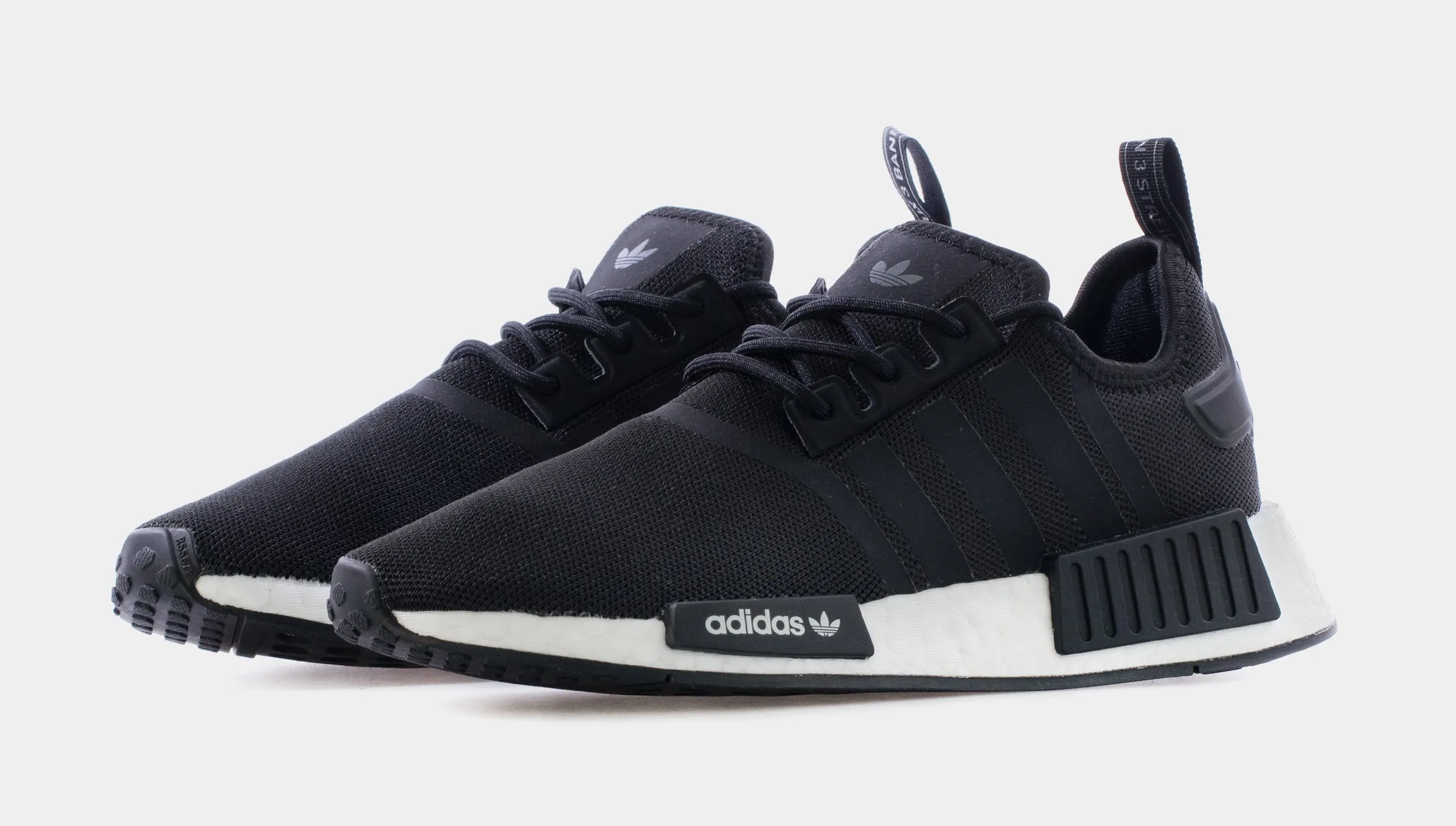 Adidas Equipment Shoes 90's NMD R1 Primeblue Grade School Running Shoes (Black)