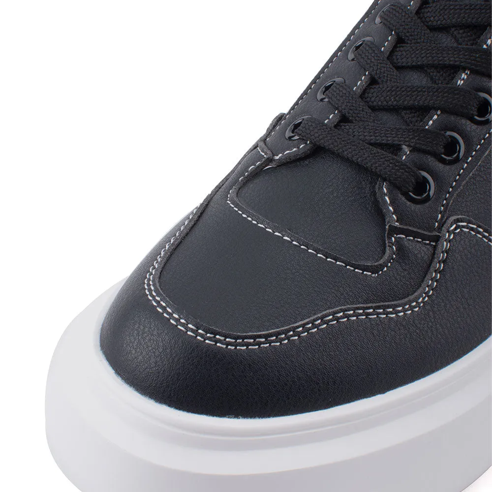 Travel Sneakers camel active Women Court-Sneakers  with slip-on comfort Panel Design Ladies Eurica -762301-YX01SV-1-BLACK