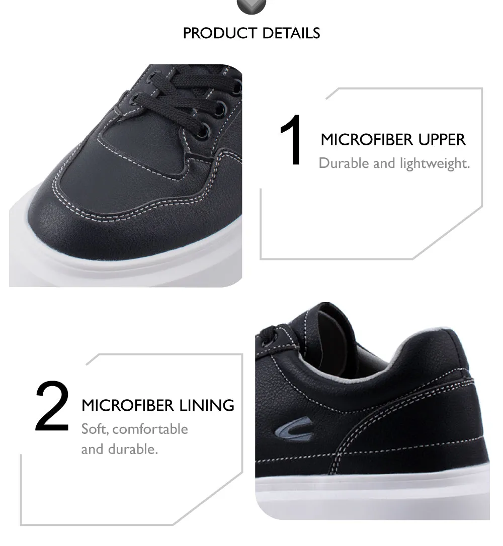 camel active Women Court-Sneakers  with slip-on comfort Panel Design Ladies Eurica -762301-YX01SV-1-BLACK Casual Work Sneakers