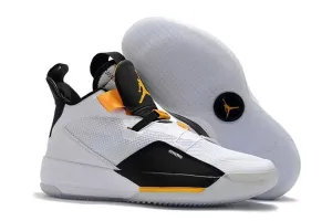Nike Air Jordan 33 White Black Yellow Men Shoes Sale Size US 7-12 Asics Running Shoes With Carbon Plate