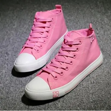 Women fashion all size casual canvas shoes lady leisure star printed flat shoes Casual Comfy Shoes