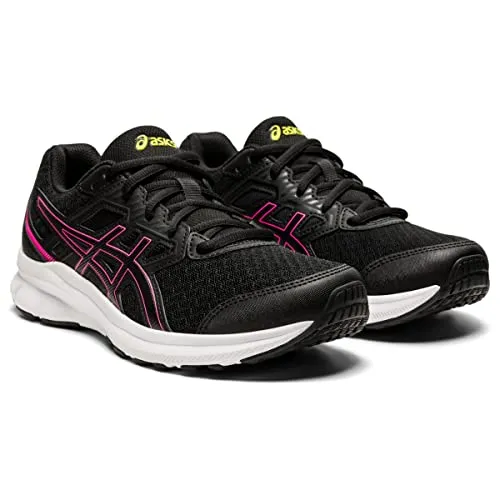 ASICS Women's Jolt 3 Running Shoes, 8, Black/HOT Pink Asics Shoes Company Details