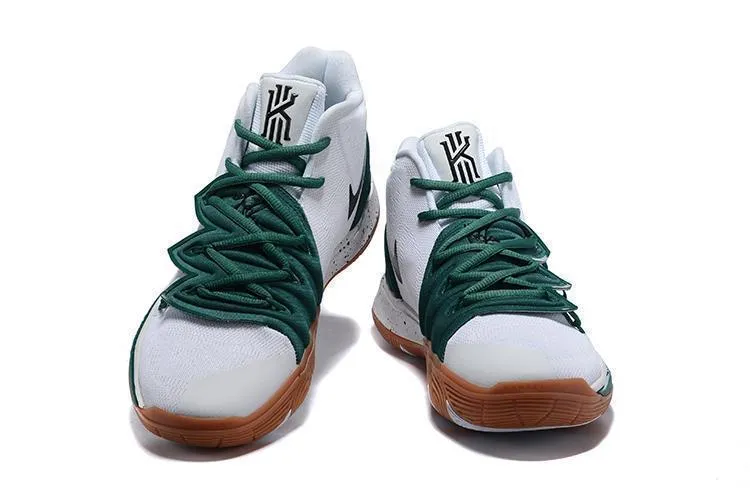 Nike Kyrie 5 White Green Black Men Basketball Shoes Sale Size US 7-12 Asics High Arch Support Running Shoes