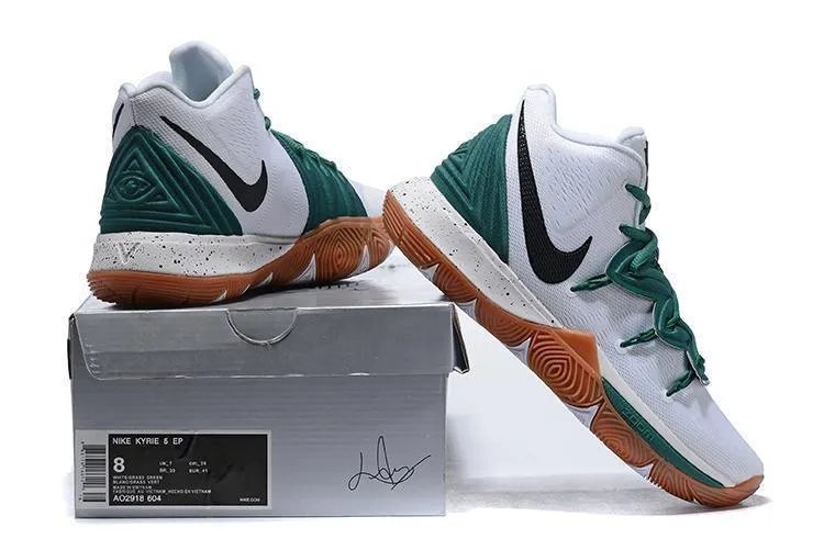 Nike Kyrie 5 White Green Black Men Basketball Shoes Sale Size US 7-12 Asics Shoes Pronation Guide