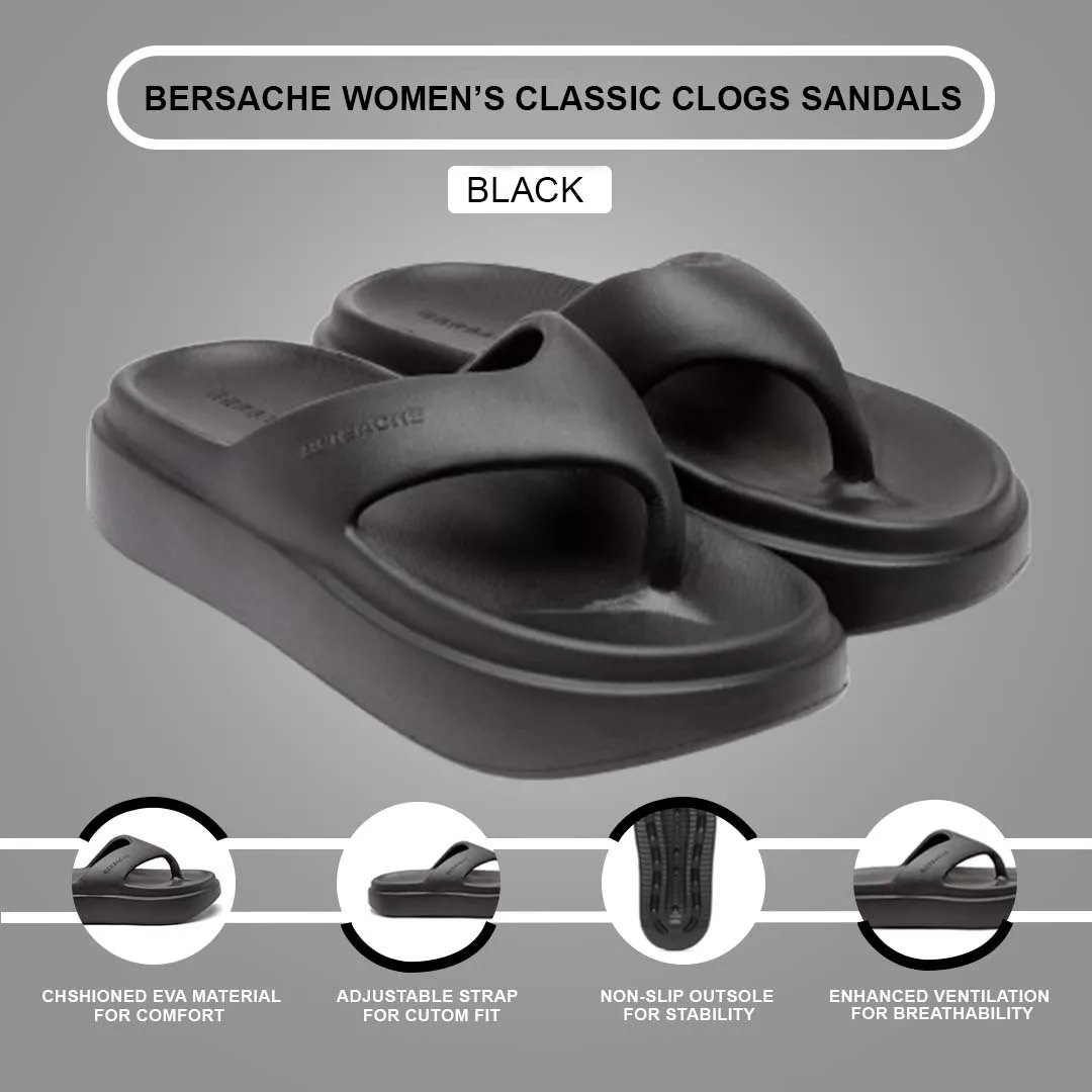 Top Rated House Slippers Bersache Extra Soft Classic Casual with  Regular wear with Ultra Soft & Flexibility Technology Flip Flop For women's/Girl's-(6109-Black)
