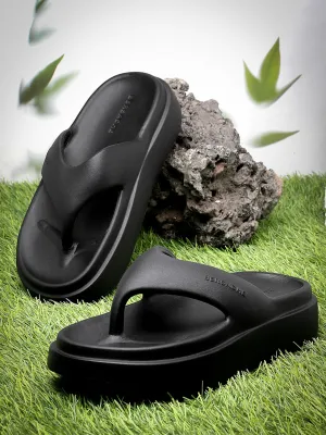 Slippers Ugg Bersache Extra Soft Classic Casual with  Regular wear with Ultra Soft & Flexibility Technology Flip Flop For women's/Girl's-(6109-Black)