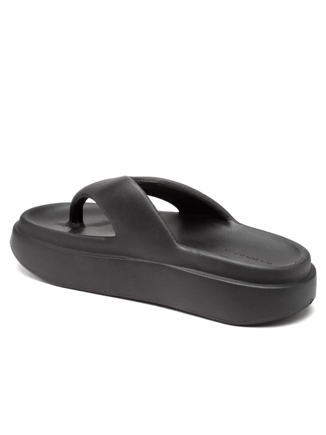 Bersache Extra Soft Classic Casual with  Regular wear with Ultra Soft & Flexibility Technology Flip Flop For women's/Girl's-(6109-Black) Slippers Tasman Platform