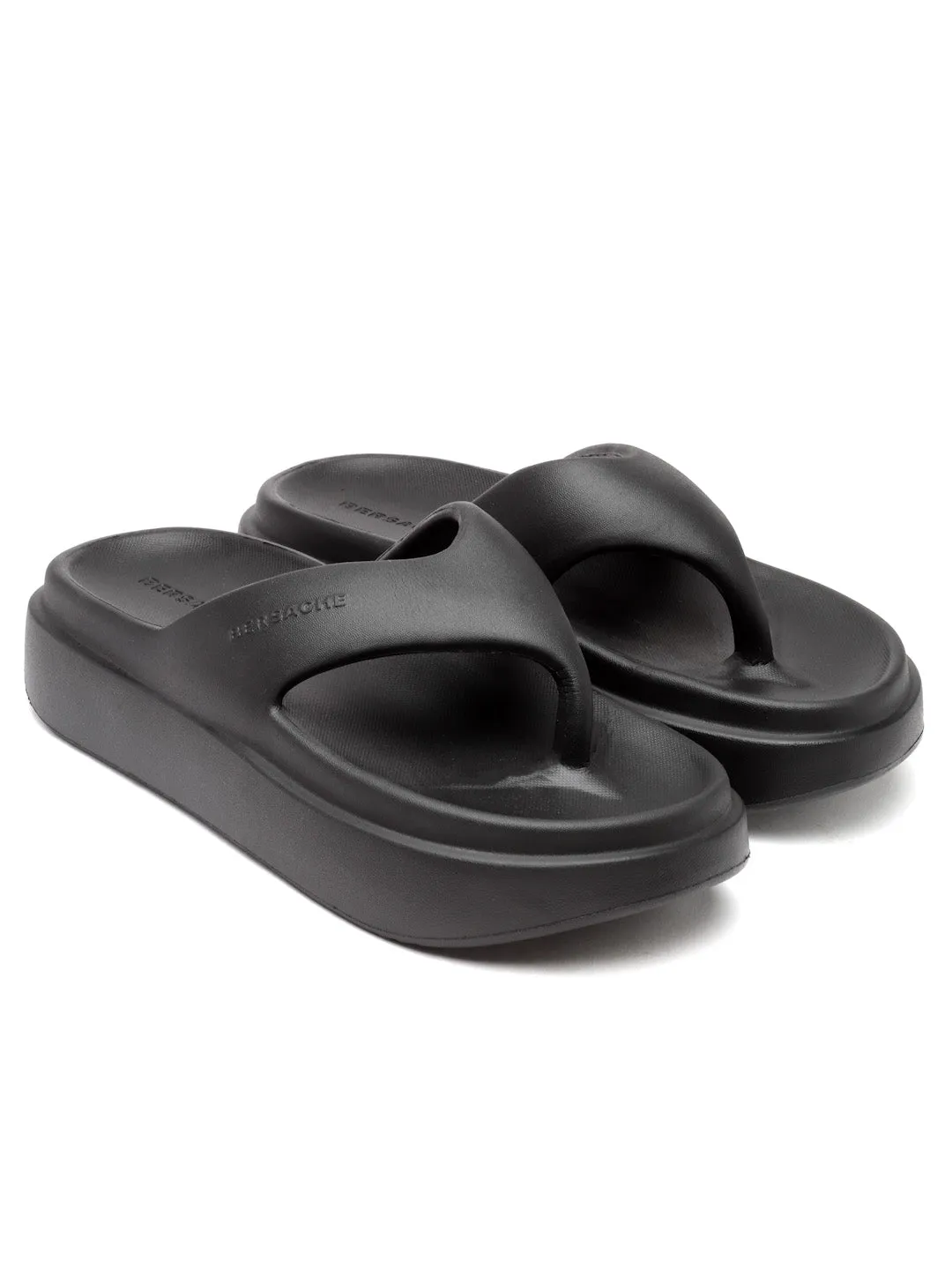 Bersache Extra Soft Classic Casual with  Regular wear with Ultra Soft & Flexibility Technology Flip Flop For women's/Girl's-(6109-Black) Lanvin Slides Suicoke