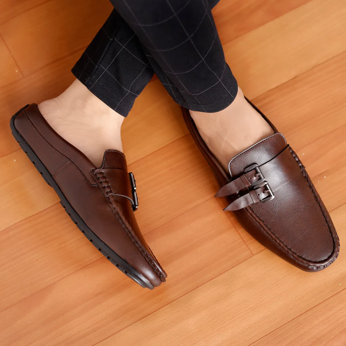 Loafers Dress Shoes Bacca Bucci JAMBOREE Fashion Mules/Clogs/Backless Loafers for Party/Travel/Office-Brown