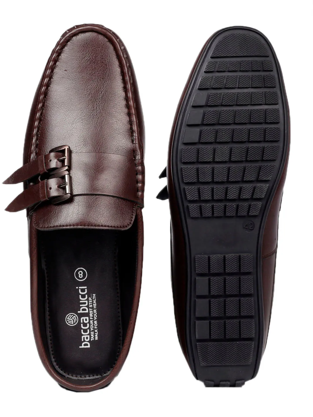Bacca Bucci JAMBOREE Fashion Mules/Clogs/Backless Loafers for Party/Travel/Office-Brown Types Of Penny Loafers