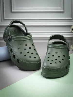 Tennis Shoes Slippers Bersache Extra Soft Classic Casual with  Regular wear with Ultra Soft & Flexibility Technology Flip Flop for Men's & Boy's (6093-Green)