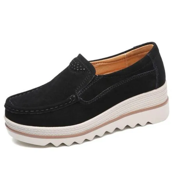 Comfy Slip-On Platform Shoes 740 Casual Shoes
