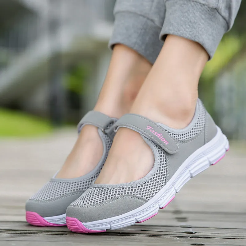 Best Running Shoes For The Knees Women's summer breathable sports shoes healthy walking mesh running shoes